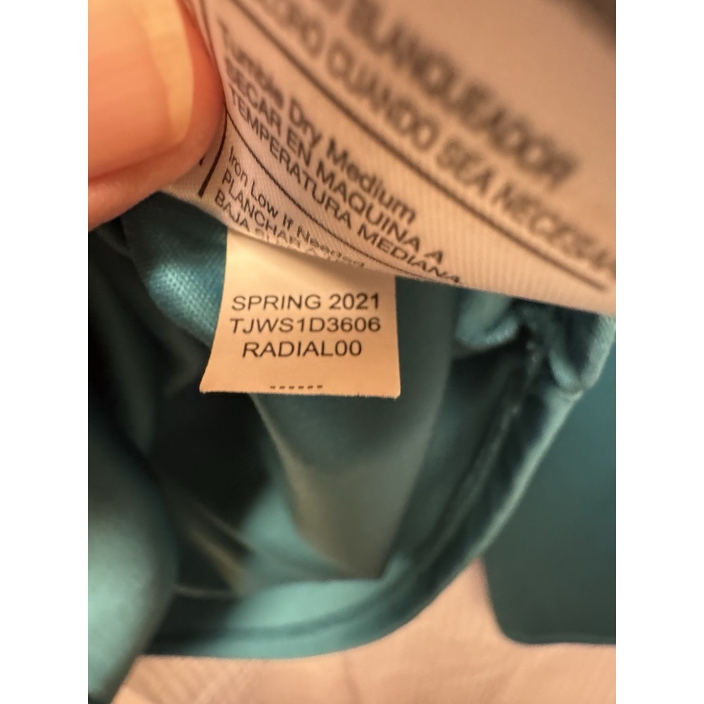 The American Outdoorsman for Women Teal Hooded Pullover w/ponytail thumb holes L - Picture 7 of 12